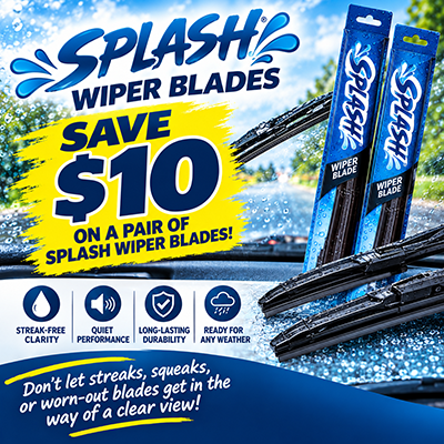 Splash Wiper Blades | Paul's Automotive Inc.