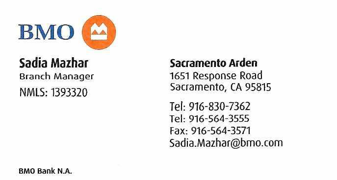 Sadia Mazhar | BMO Bank